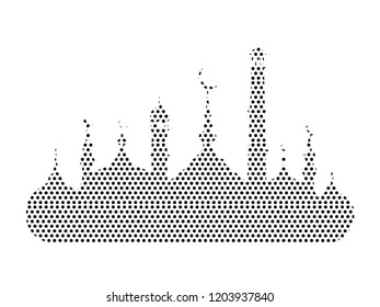 Pattern Silhouette of a Mosque Icon
