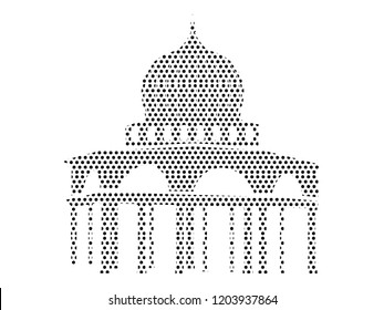Pattern Silhouette of a Mosque Icon