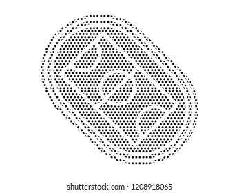 Pattern Silhouette of a Soccer Field Icon