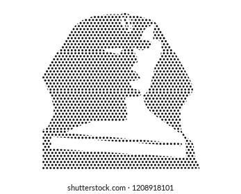 Pattern Silhouette of a Sphinx Icon