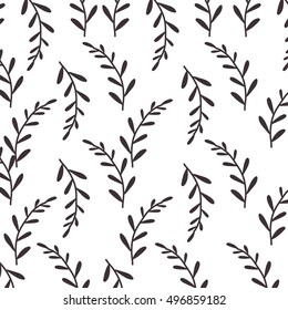 pattern silhouette stems with few leaves