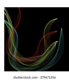 pattern similar to a smoke on a black background
