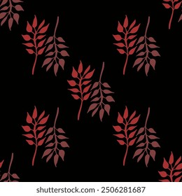 pattern simless floral fern vector botanical garden flower 