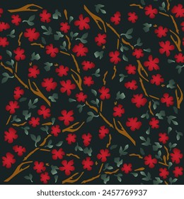 Pattern Simless Plants Floral Botanical