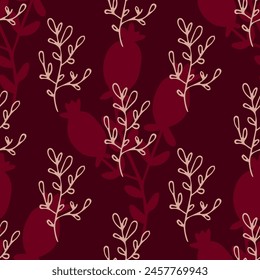 Pattern Simless Plants Floral Botanical