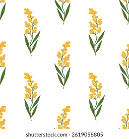 Pattern with simple pretty flowers, little floral liberty seamless texture background. Spring, summer romantic blossom flower garden seamless pattern for your designs.