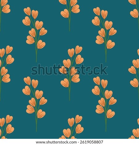 Pattern with simple pretty flowers, little floral liberty seamless texture background. Spring, summer romantic blossom flower garden seamless pattern for your designs.