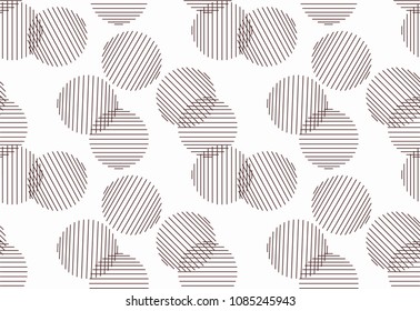 The pattern of a single color crossed circles.Circles of parallel lines.Template to use.Transparent circles.Design.Abstract composition.The elements in a chaotic manner.Pattern of geometric shapes.