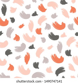 Pattern. Sketch graphic print. Grungy painted ornament. Vector brush strokes design elements. Wallpaper, textile.