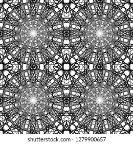 Pattern in sketch style on white background. Abstract monochrome background. Geometric modern pattern. Vector abstract background. Abstract seamless pattern. Vector seamless texture. 