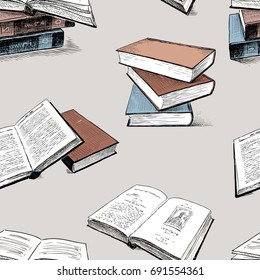pattern of the sketches of the printed books