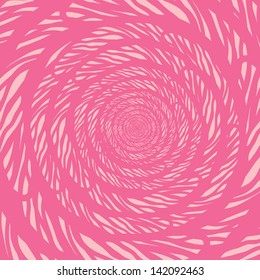pattern of the sketches strips in vintage style twisted into a tunnel maze