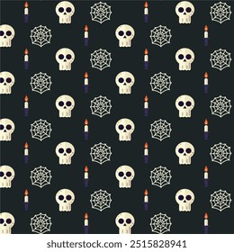 Padrão com crânios.  Padrão Dia dos Mortos