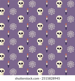 Padrão com crânios.  Padrão Dia dos Mortos