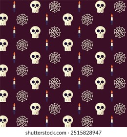 Pattern with skulls.  Day of the Dead pattern