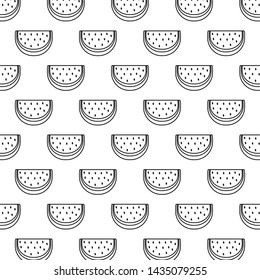 pattern of slices fresh watermelons