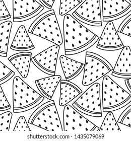 pattern of slices of watermelons fruits