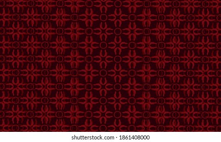 pattern of small circles a...nt shapes in red tones.
