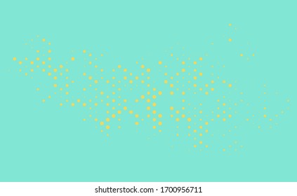 Pattern with small circles, dots, design element for web banners, posters, cards, wallpapers, backdrops, sites. Green and yellow color. Halftone dotted background. Pop art style Vector illustration
