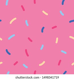 Pattern of small colorful strokes in vectors, seamless, seamless