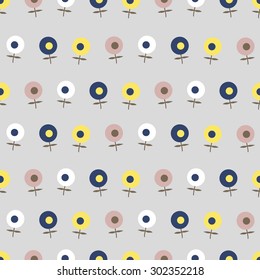 The pattern of small flowers. Pastel pattern of several types of small flowers. Light option.
