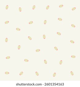 a pattern of small green and white polka dots