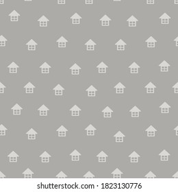 pattern small houses on gray background , little houses pattern seamless, The geometrical pattern of flat houses, pattern houses for web page, baby clothes,postcards,wrapping paper,poster, print t
