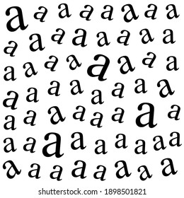 Pattern With Small Letter A 