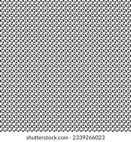 Pattern with small patches and signs arranged linearly and alternately. Textile design in black and white. Abstract vector.