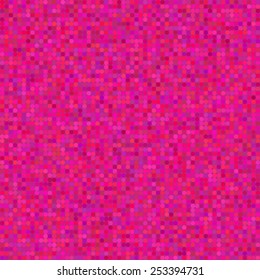 Pattern of small pink tiles.
