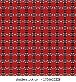 PATTERN SMALL RECTANGLE FADED RED BLACK AND WHITE