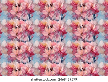  pattern in small-scale flowers. Shabby . Floral seamless background for textile or book covers, manufacturing, wallpapers, print, gift wrap and scrapbooking.