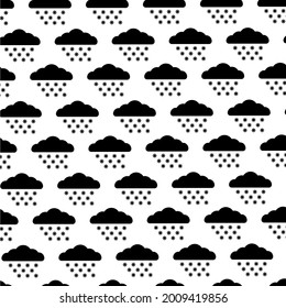 Pattern from snow clouds. Cloud and snow. Snow cloud color black