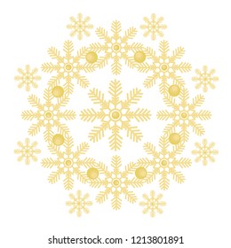 Pattern of snowflakes.
