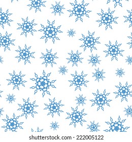 pattern with snowflakes for card, brochure or background