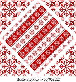 Pattern of snowflakes Christmas holidays