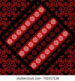 Pattern of snowflakes Christmas holidays