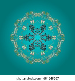 Pattern of snowflakes. Cute Pattern. Christmas Snowflakes Background. Vector illustration. Vector christmas abstract colorful background with cute snowflake.