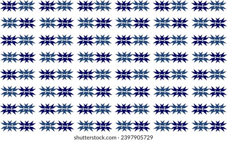 pattern with snowflakes two tone blue star pattern on white background as seamless repeat style replete image design for fabric printing, blue strip, chessboard checkerboard 