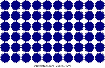 pattern with snowflakes two tone blue star pattern on white background as seamless repeat style replete image design for fabric printing