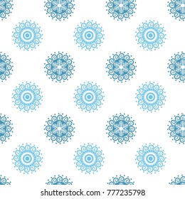 pattern snowflakes vector