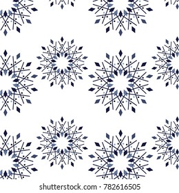 Pattern snowflakes vector christmas new year winter graphic idea design