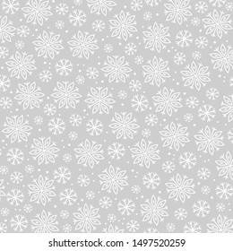 
Pattern with snowflakes. Winter pattern.