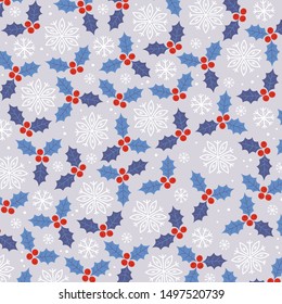 
Pattern with snowflakes. Winter pattern. Christmas pattern.
