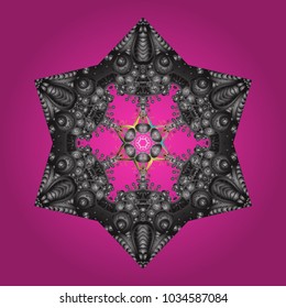 Pattern with snowflakes.vector christmas abstract colorful background with falling snowflake. Vector illustration.