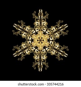 Pattern with snowflakes.vector christmas abstract colorful background with falling snowflake. Vector illustration.