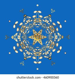 Pattern with snowflakes.vector christmas abstract colorful background with falling snowflake. Vector illustration.