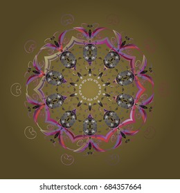 Pattern with snowflakes.vector christmas abstract colorful background with falling snowflake. Vector illustration.