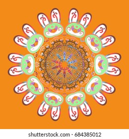 Pattern with snowflakes.vector christmas abstract colorful background with falling snowflake. Vector illustration.