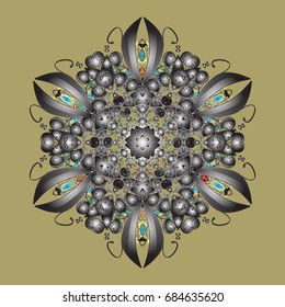 Pattern with snowflakes.vector christmas abstract colorful background with falling snowflake. Vector illustration.